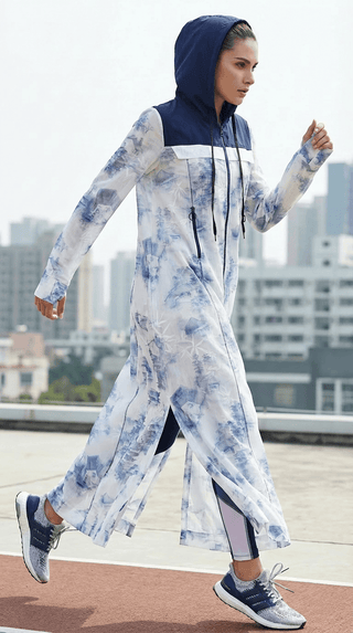 Azure Pavilion Movement Abaya (Limited Edition) - fashion by shehna