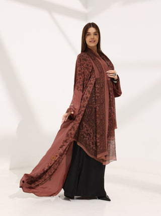 Kashmir Bloom Abaya — Sienna Dusk - fashion by shehna