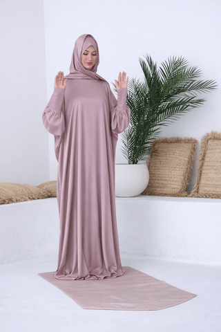Rose Dusk Prayer Abaya - fashion by shehna