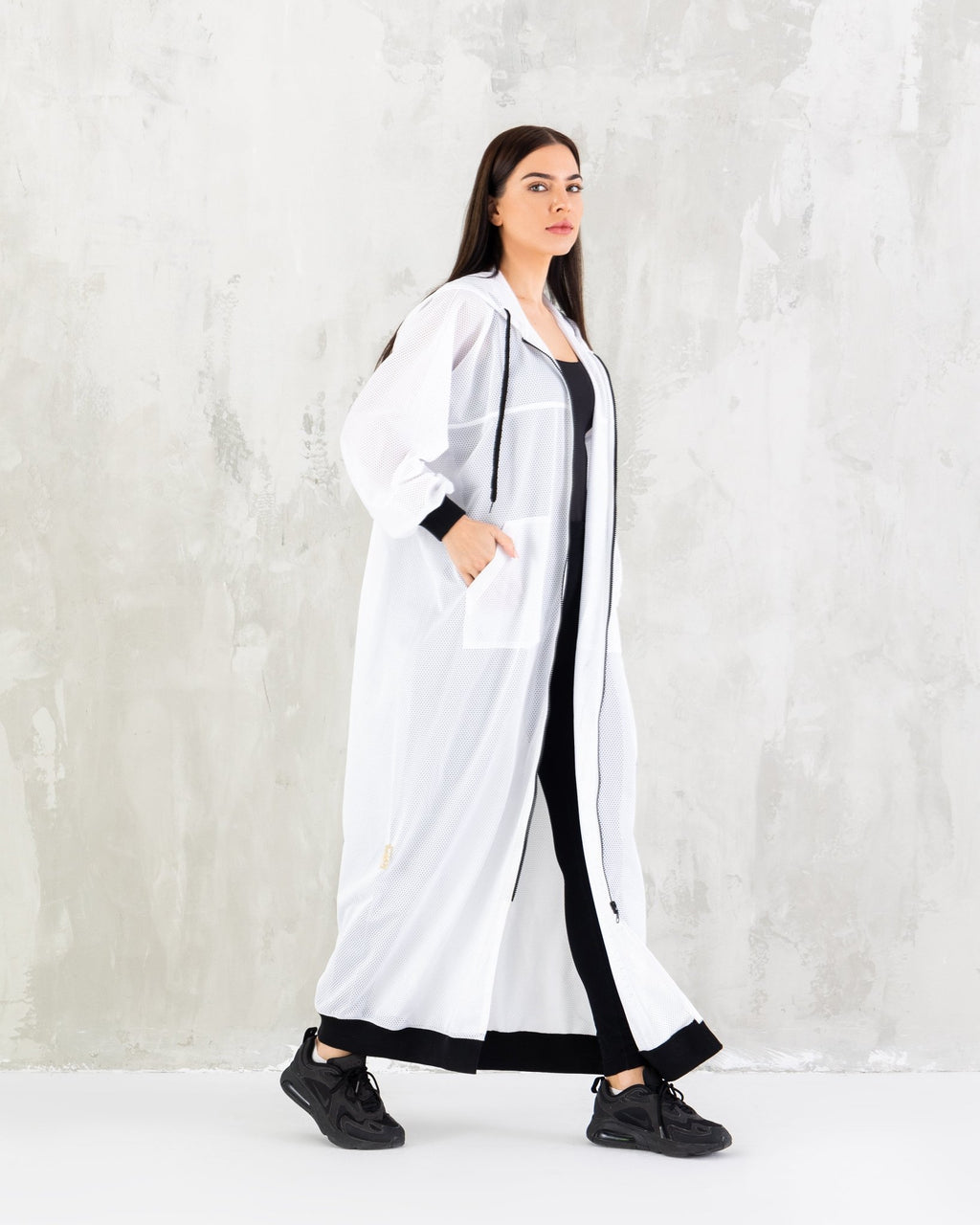 White Mesh sporty wear - by shehna – fashion by shehna