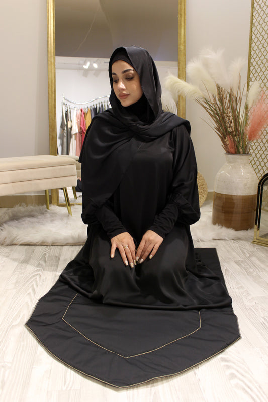Black Prayer Abaya - Fashion by Shehna