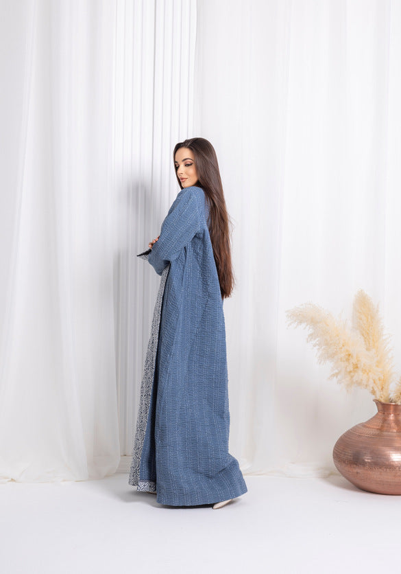 Winter Blue Abaya