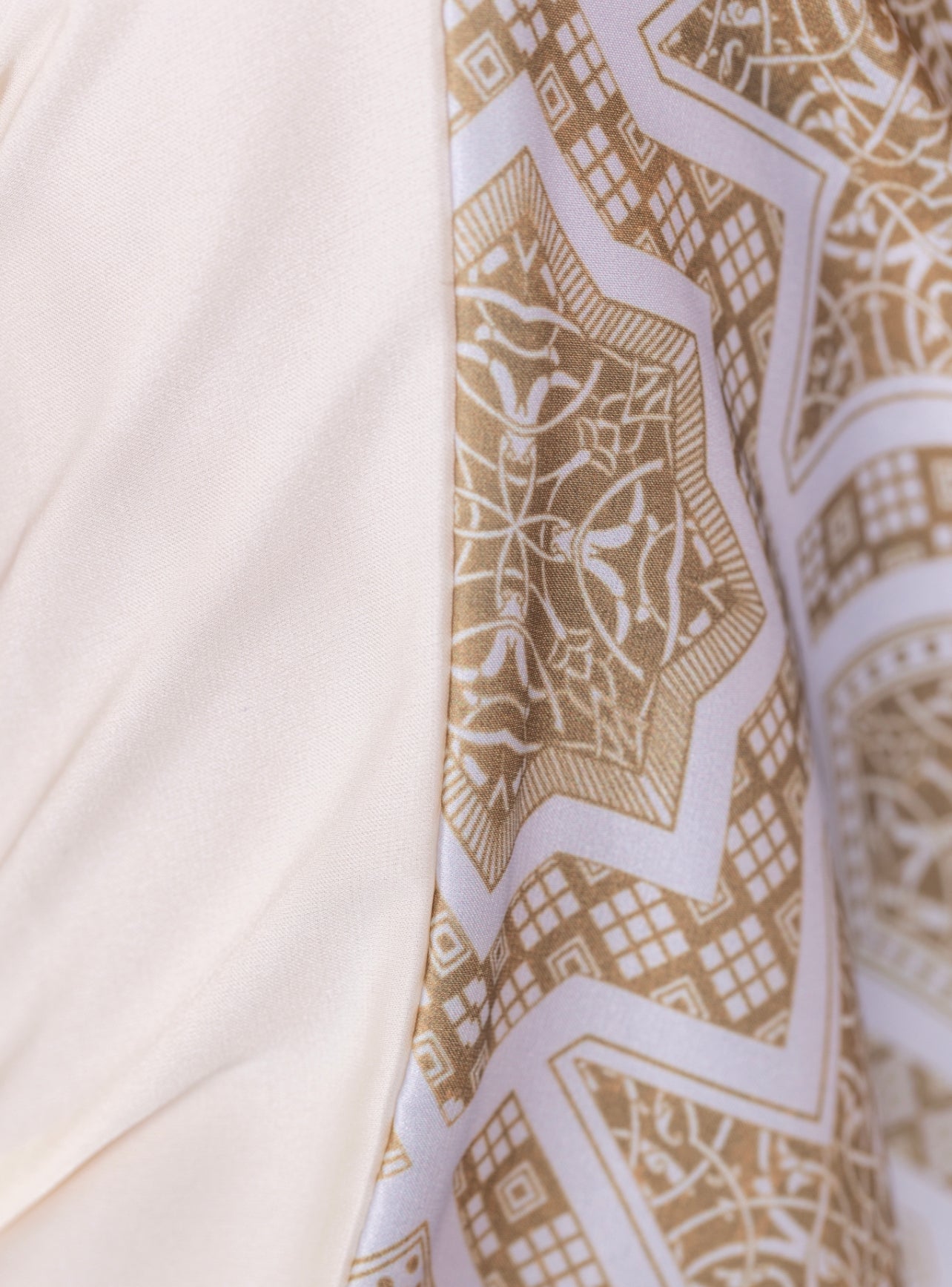 Gold Beige Silk Co-ord Set - Fashion by Shehna